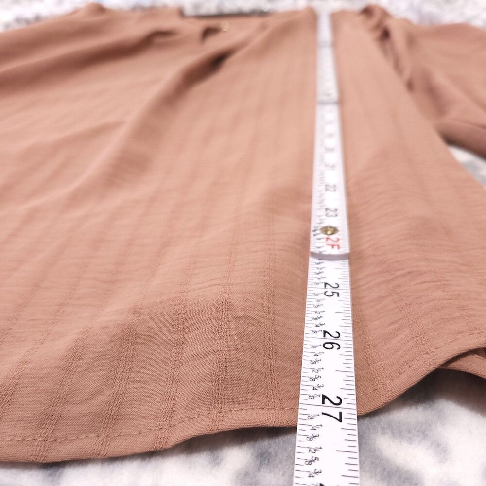 Rapbin Top Size XXL Light Brown Color Pleated. New - Picture 4 of 13